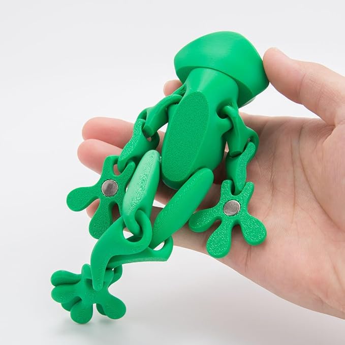 🐸✨2025 Trending 3D Magnetic Frog Figurine with Movable Joints, Fun Decorative Fridge Magnet, Perfect for Cabinet,