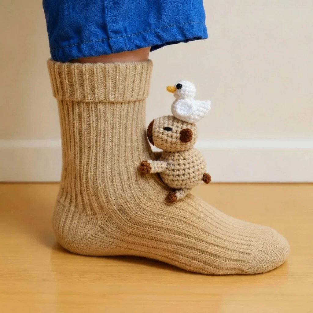 🔥2025 3D Knit Animal Socks🧦