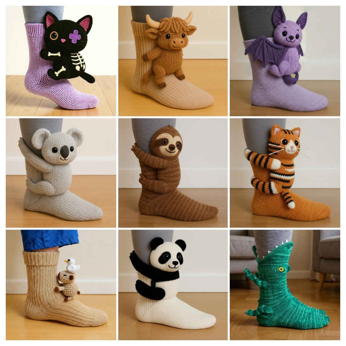 🔥2025 3D Knit Animal Socks🧦
