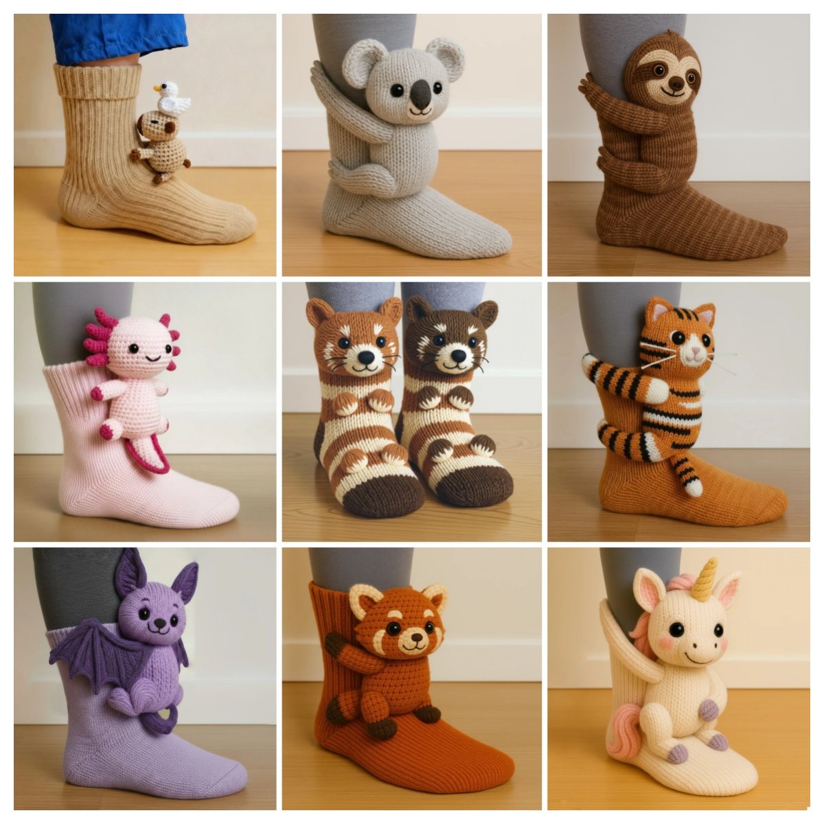 🔥2025 3D Knit Animal Socks🧦