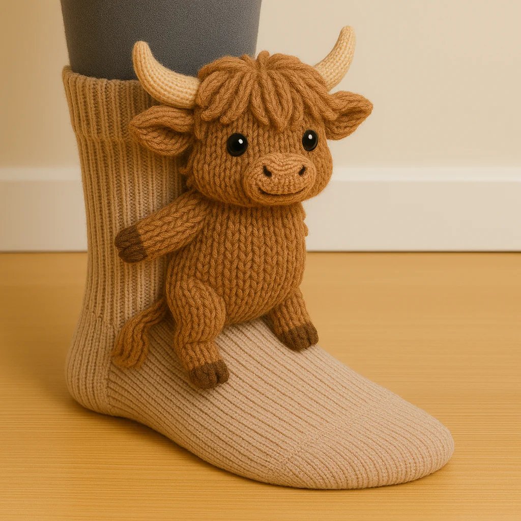 🔥2025 3D Knit Animal Socks🧦