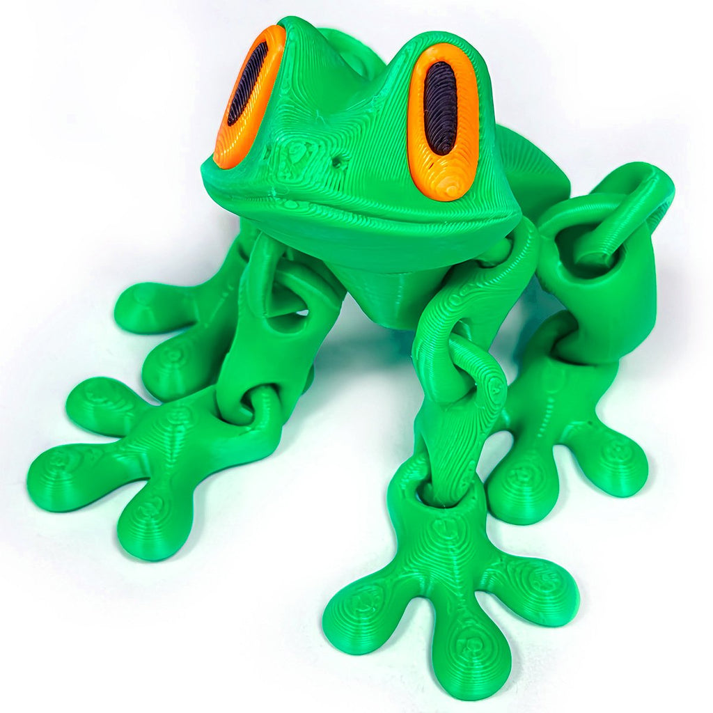 🐸✨2025 Trending 3D Magnetic Frog Figurine with Movable Joints, Fun Decorative Fridge Magnet, Perfect for Cabinet,