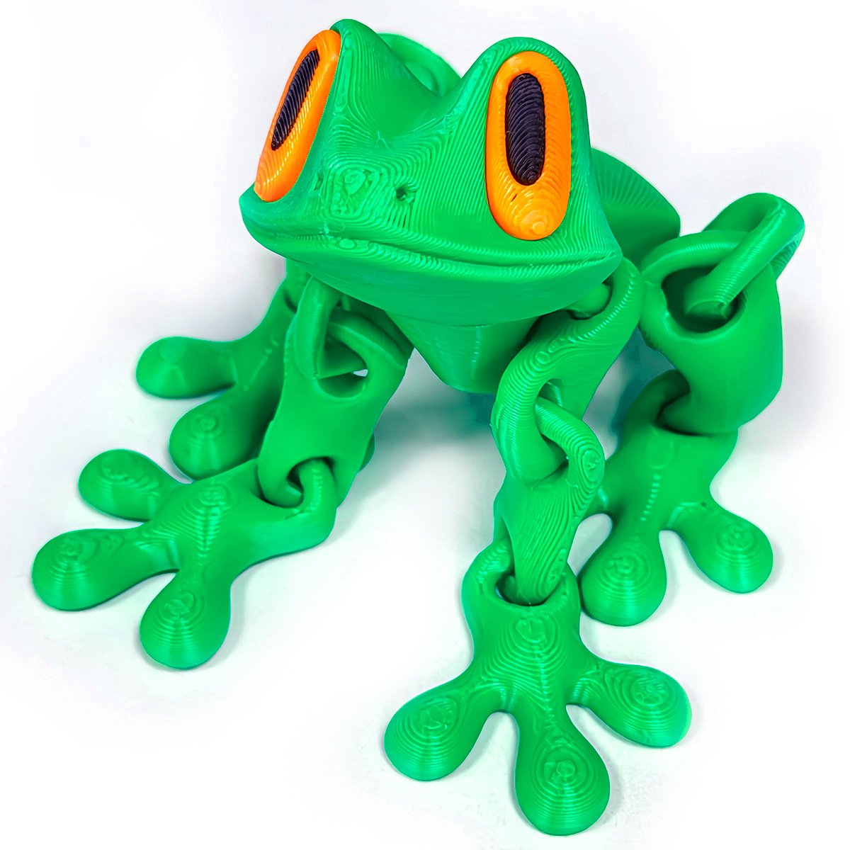 🐸✨2025 Trending 3D Magnetic Frog Figurine with Movable Joints, Fun Decorative Fridge Magnet, Perfect for Cabinet,