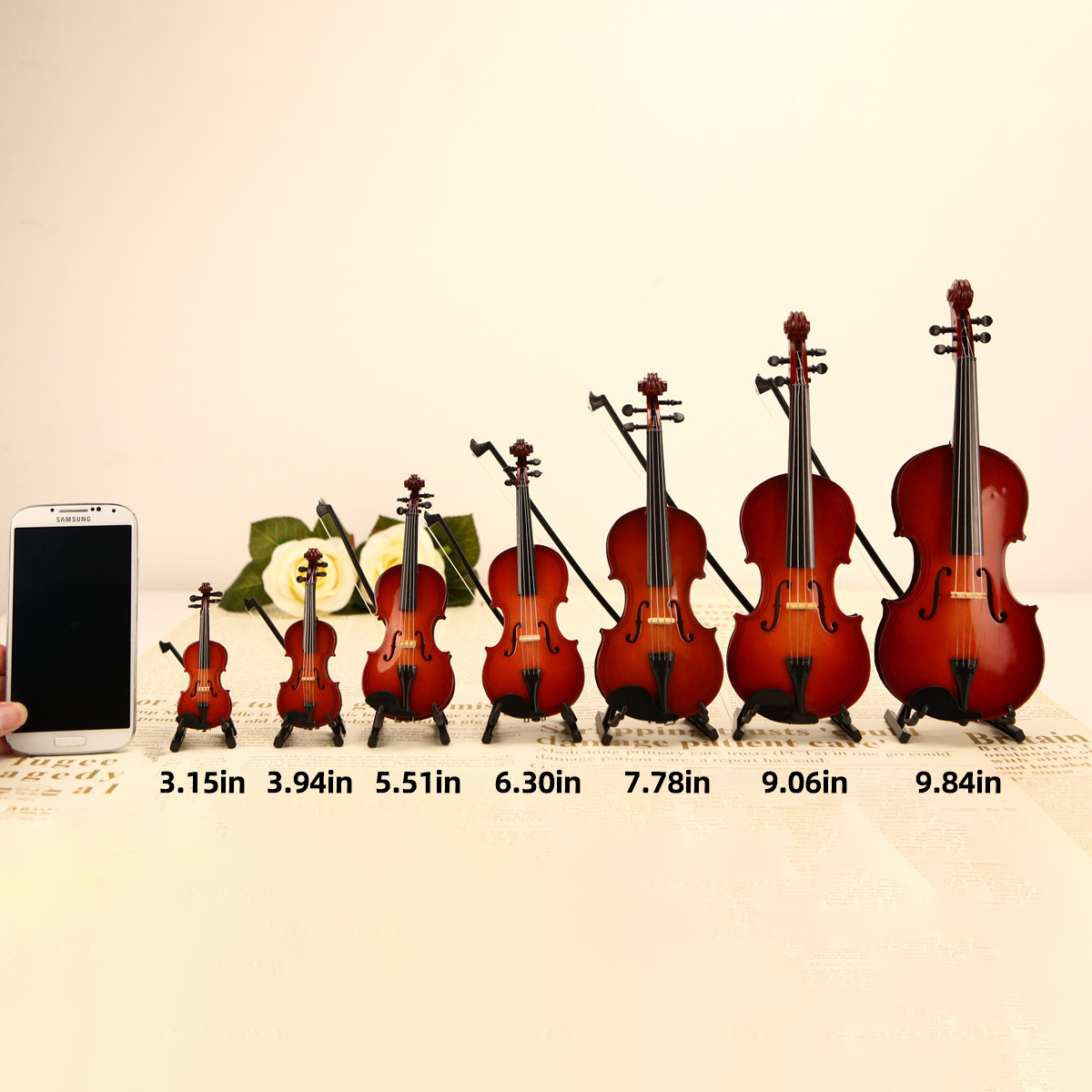 ✨Playable Tiny Violin Figurine
