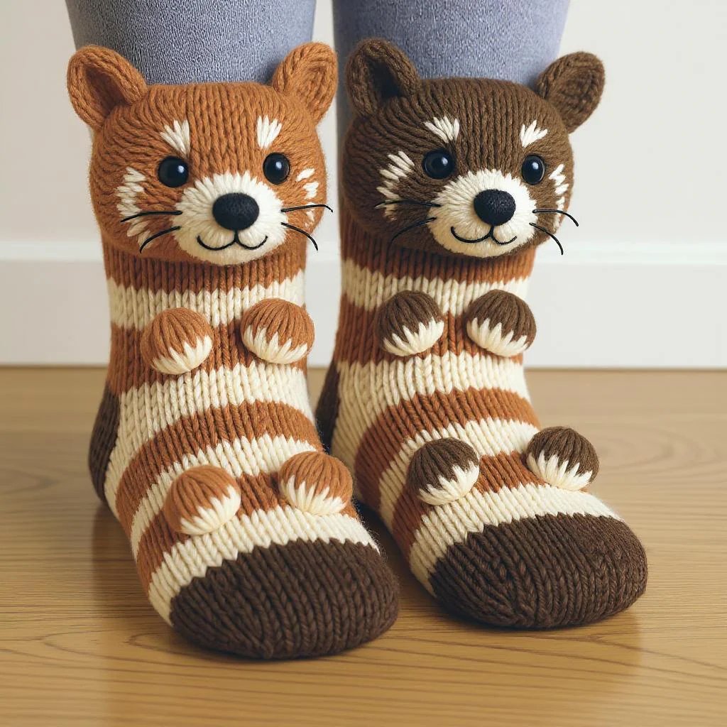 🔥2025 3D Knit Animal Socks🧦