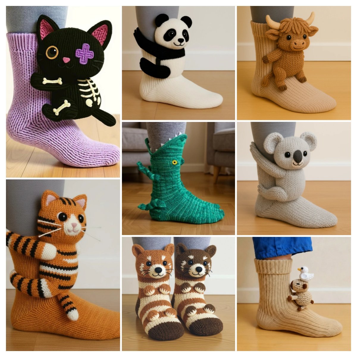🔥2025 3D Knit Animal Socks🧦