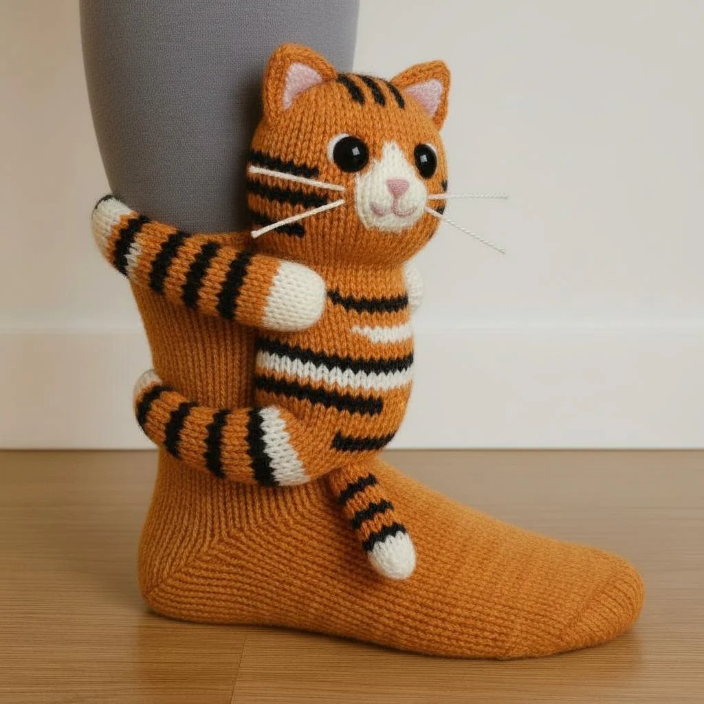 🔥2025 3D Knit Animal Socks🧦